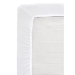 Hoeslaken Jersey - wit - 160 x 200 cm