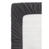 Hoeslaken Katoen - antraciet - 180x200 cm