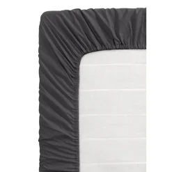 Hoeslaken Katoen - antraciet - 180x200 cm