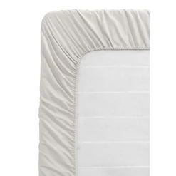 Hoeslaken Katoen - taupe - 90x200 cm