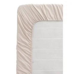 Hoeslaken Katoen - taupe - 180x200 cm