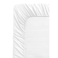 Hoeslaken Katoen - wit - 80x200 cm