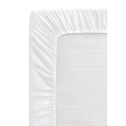Hoeslaken Katoen - wit - 90x200x22 cm