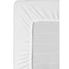 Hoeslaken Molton stretch - wit - 90x200 cm