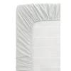 Hoeslaken Percale katoen - lichtgrijs - 180x220 cm