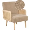 HOJBY - Fauteuil - Zandbeige - Bouclé