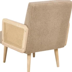 HOJBY - Fauteuil - Zandbeige - Bouclé