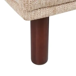 HOLT - Ottomaan - Beige - Polyester