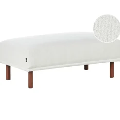 HOLT - Ottomaan - Wit - Bouclé