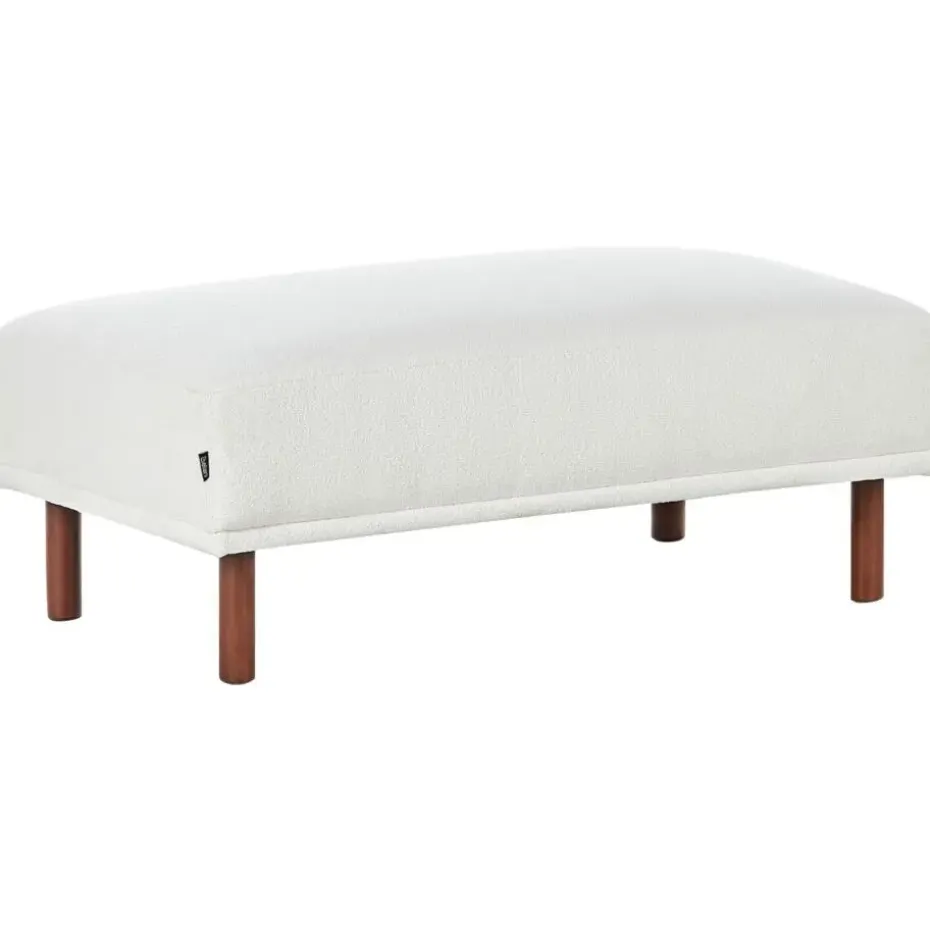 HOLT - Ottomaan - Wit - Bouclé