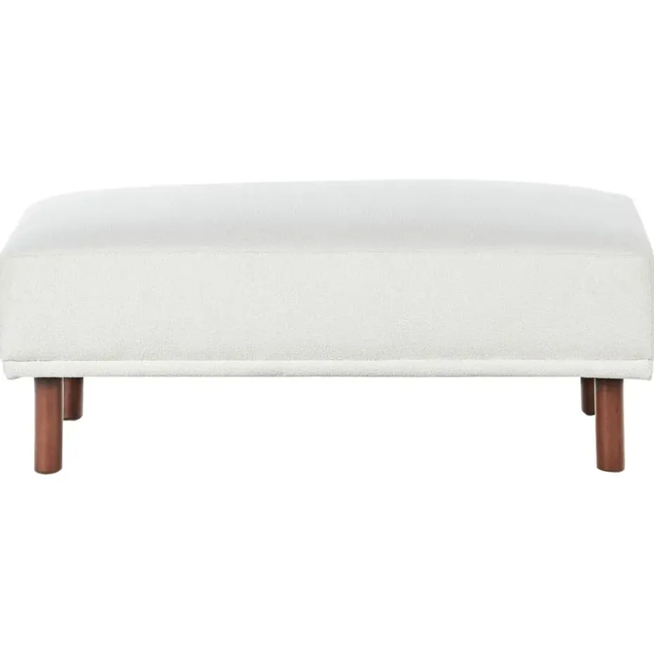 HOLT - Ottomaan - Wit - Bouclé