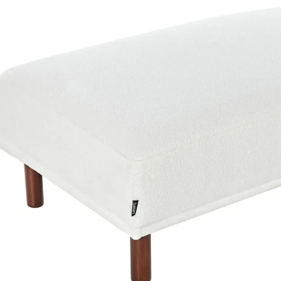 HOLT - Ottomaan - Wit - Bouclé