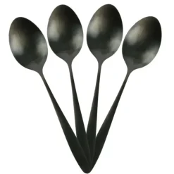 Home Deco Factory Bestekset - 16 delig - zwart - RVS - 4 personen