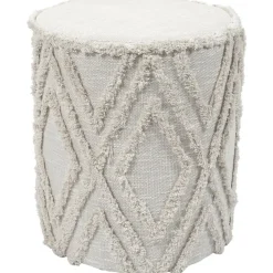 Home Deco Factory Bijzet poef Berber Mirage - MDF - 37 x 41 cm