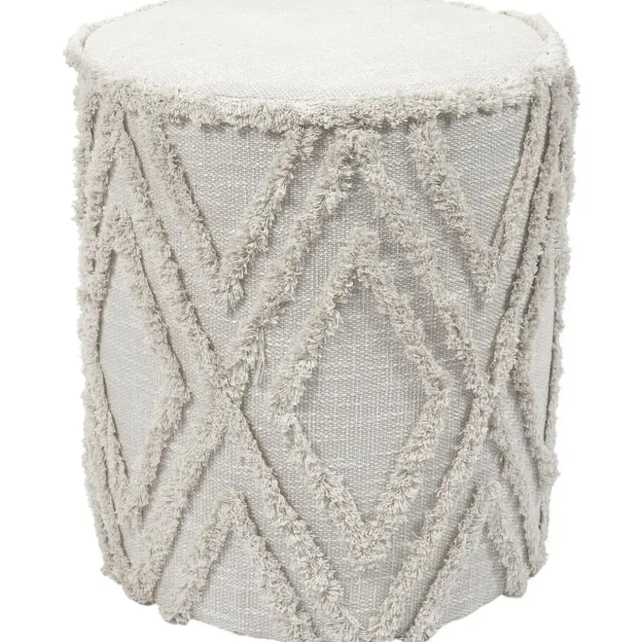 Home Deco Factory Bijzet poef Berber Mirage - MDF - 37 x 41 cm