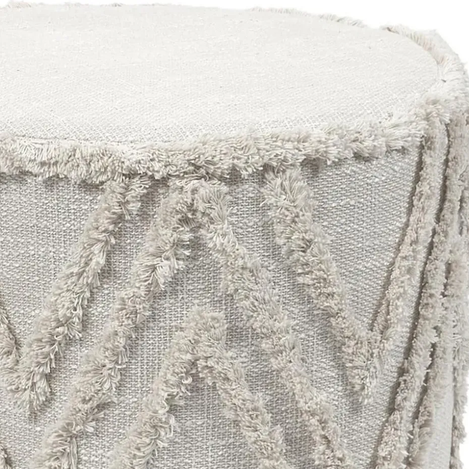 Home Deco Factory Bijzet poef Berber Mirage - MDF - 37 x 41 cm