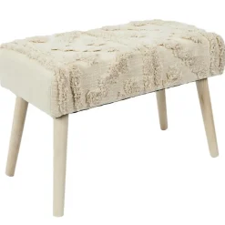 Home Deco Factory Bijzet krukje Berber Mirage - hout - 60 x 40 cm