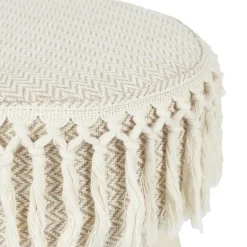 Home Deco Factory Krukje - hout - beige - bohemian - ibiza - deco