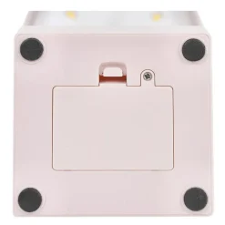 Home deco factory LED tafellamp- kunststof - roze - touch - 26 cm