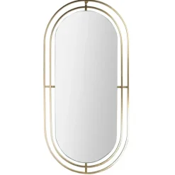 Home Deco Factory Spiegel Marbella - ovaal - goud - L90 x B43 cm