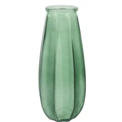 Home deco factory vaas Capella - boeket - glas - groen- H28 cm