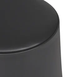 Home Deco Factory zit kruk - kunststof - zwart - 30 x 46 cm