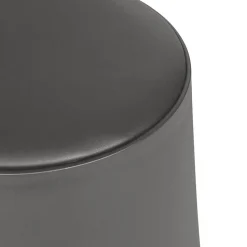 Home Deco Factory zit kruk - kunststof - antraciet - 30 x 46 cm