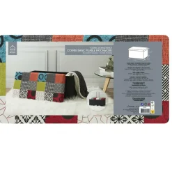 Home Deco Poef Multi color Tile - opbergbox - 76 x 38 cm