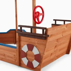 HOME DELUXE - Scheepszandbak met bankje MATSCHEKISTE - 160 x 78 cm