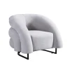 HOME DELUXE fauteuil MACA fluweel stof beige - 95 x 73 x 88 cm