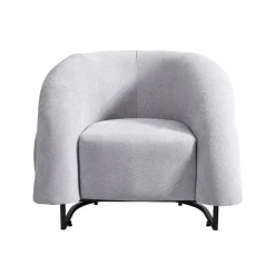 HOME DELUXE fauteuil MACA fluweel stof beige - 95 x 73 x 88 cm