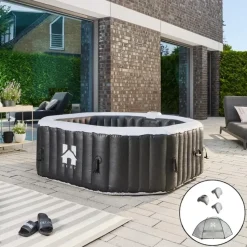 HOME DELUXE Opblaasbare Hottub Drop Zwart