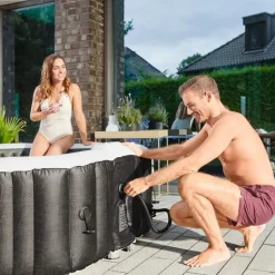 HOME DELUXE Opblaasbare Hottub Drop Zwart