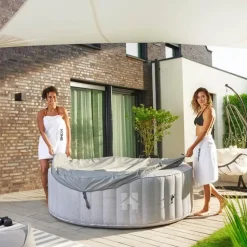 HOME DELUXE Opblaasbare Whirlpool Splash Beton 4 st.