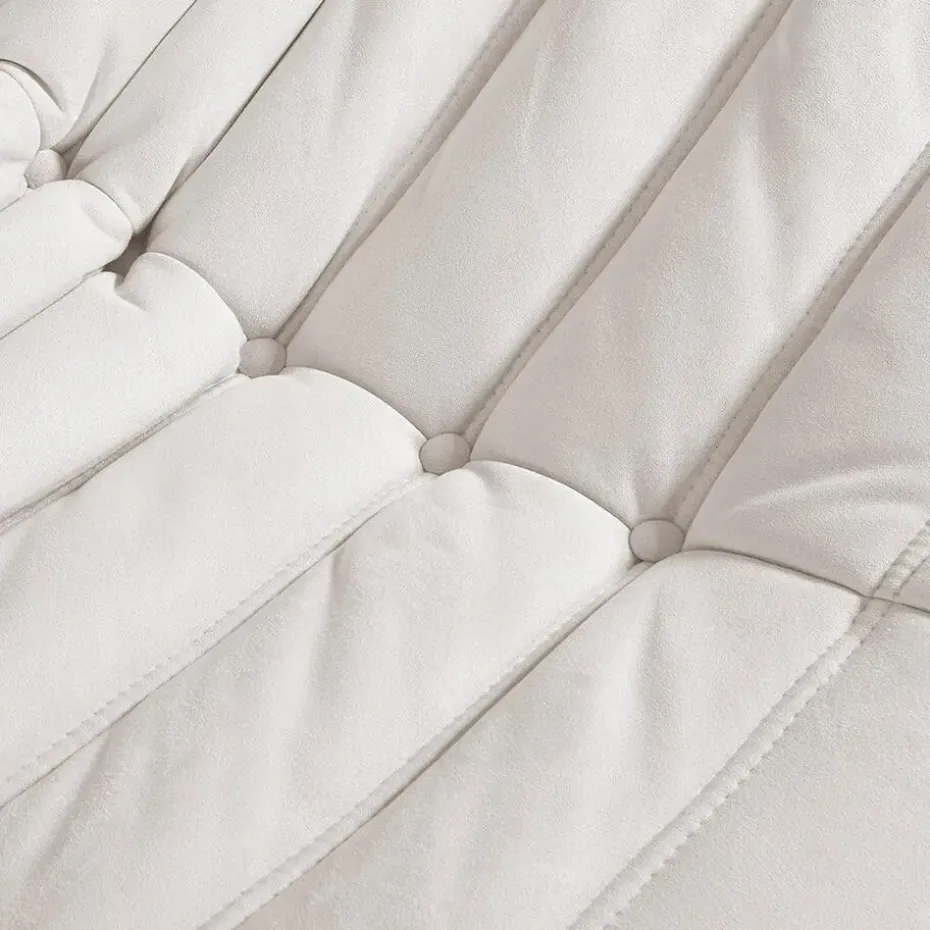 HOME DELUXE Relax fauteuil met kruk CHILL - Beige