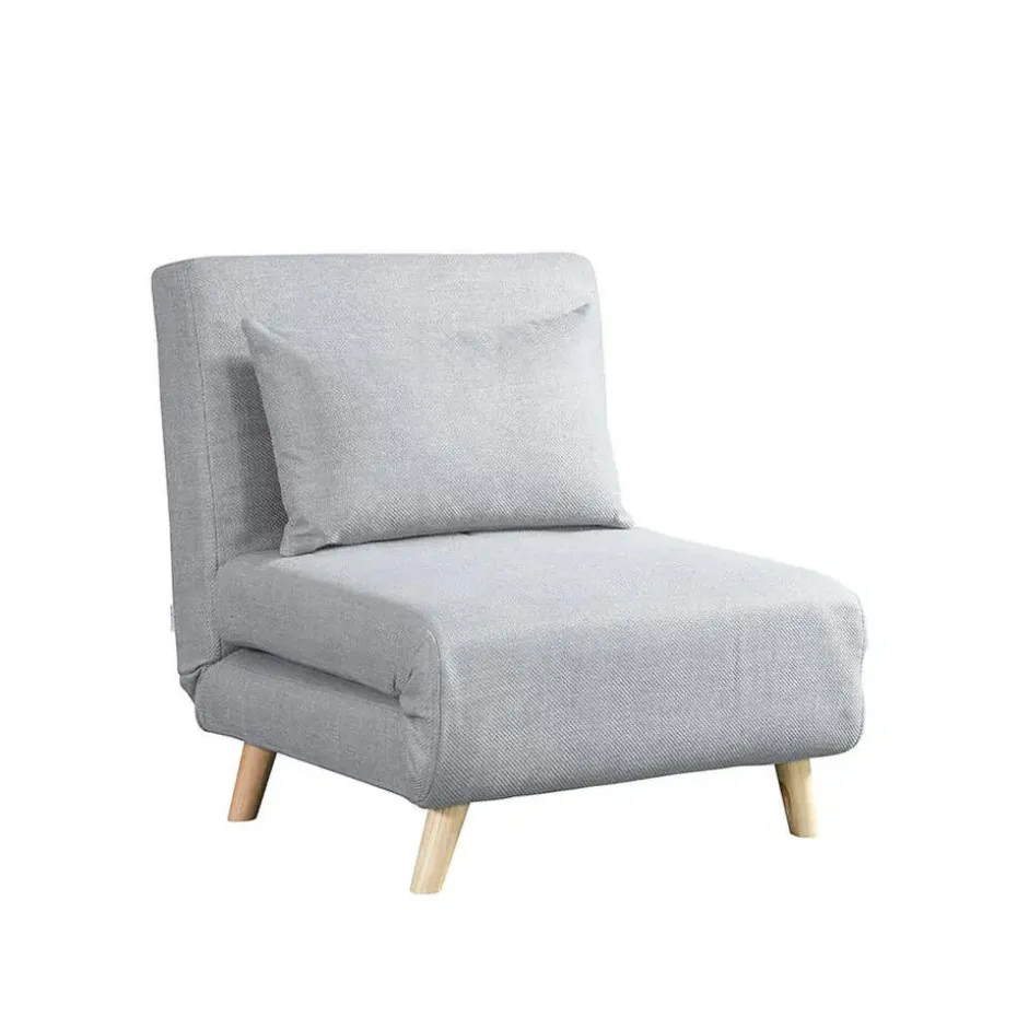 HOME DELUXE Slaapstoel SNOOZE - Beige 79 x 28 x 132 cm