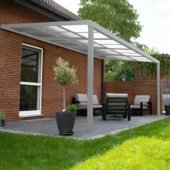 HOME DELUXE terrasoverkapping SOLIS DELUXE wit 290 x 295 x 233 / 272 cm