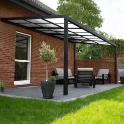 HOME DELUXE Terrasoverkapping SOLIS DELUXE grijs 290 x 295 x 233 / 272 cm