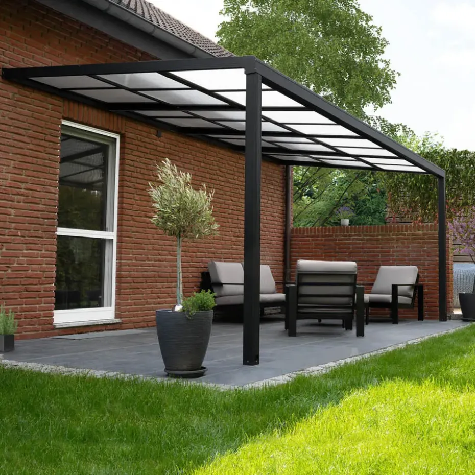 HOME DELUXE Terrasoverkapping SOLIS DELUXE grijs 290 x 295 x 233 / 272 cm