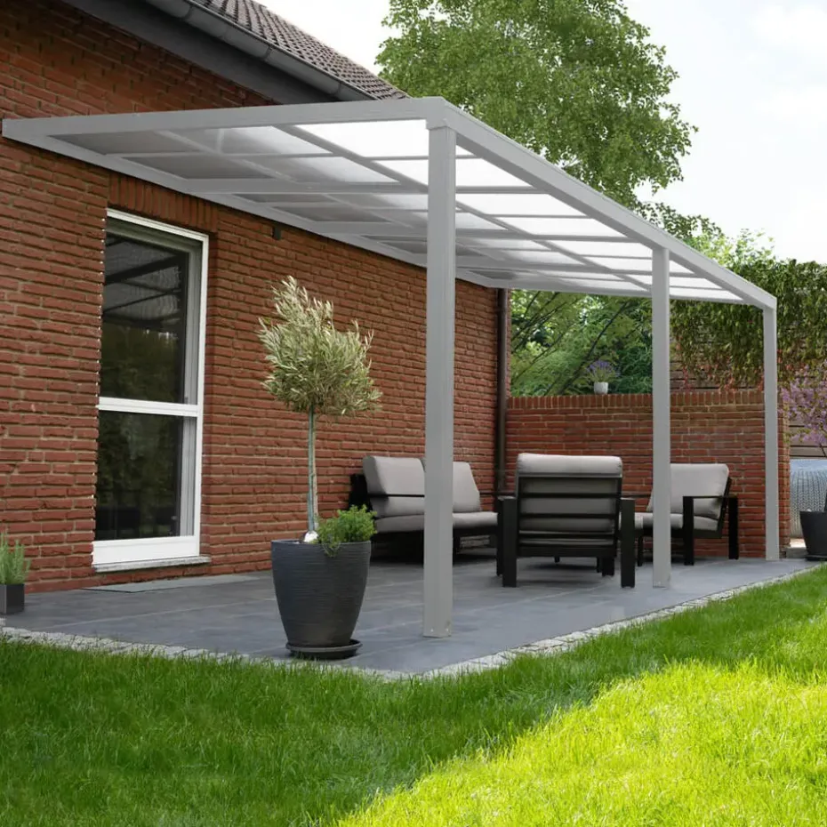 HOME DELUXE terrasoverkapping SOLIS DELUXE wit 390 x 295 x 233 / 272 cm