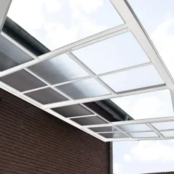 HOME DELUXE terrasoverkapping SOLIS DELUXE wit 390 x 295 x 233 / 272 cm