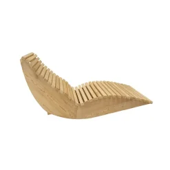HOME DELUXE Wave houten ligstoel WOLGA - 120 cm