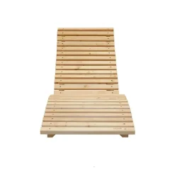 HOME DELUXE Wave houten ligstoel WOLGA - 60 cm