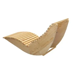 HOME DELUXE Wave houten ligstoel WOLGA - 60 cm