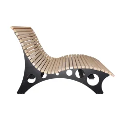 HOME DELUXE wave houten ligstoel TAIGA - 150 cm