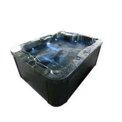 HOME DELUXE Whirlpool buiten ZWART MARBLE Puur