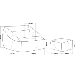 HOME DELUXE Zitzak COSY Antraciet