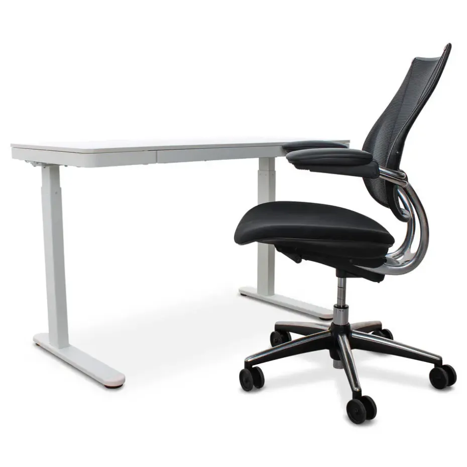 Home Office - Elektrisch verstelbaar zit-sta bureau - Wit - 120 x 60