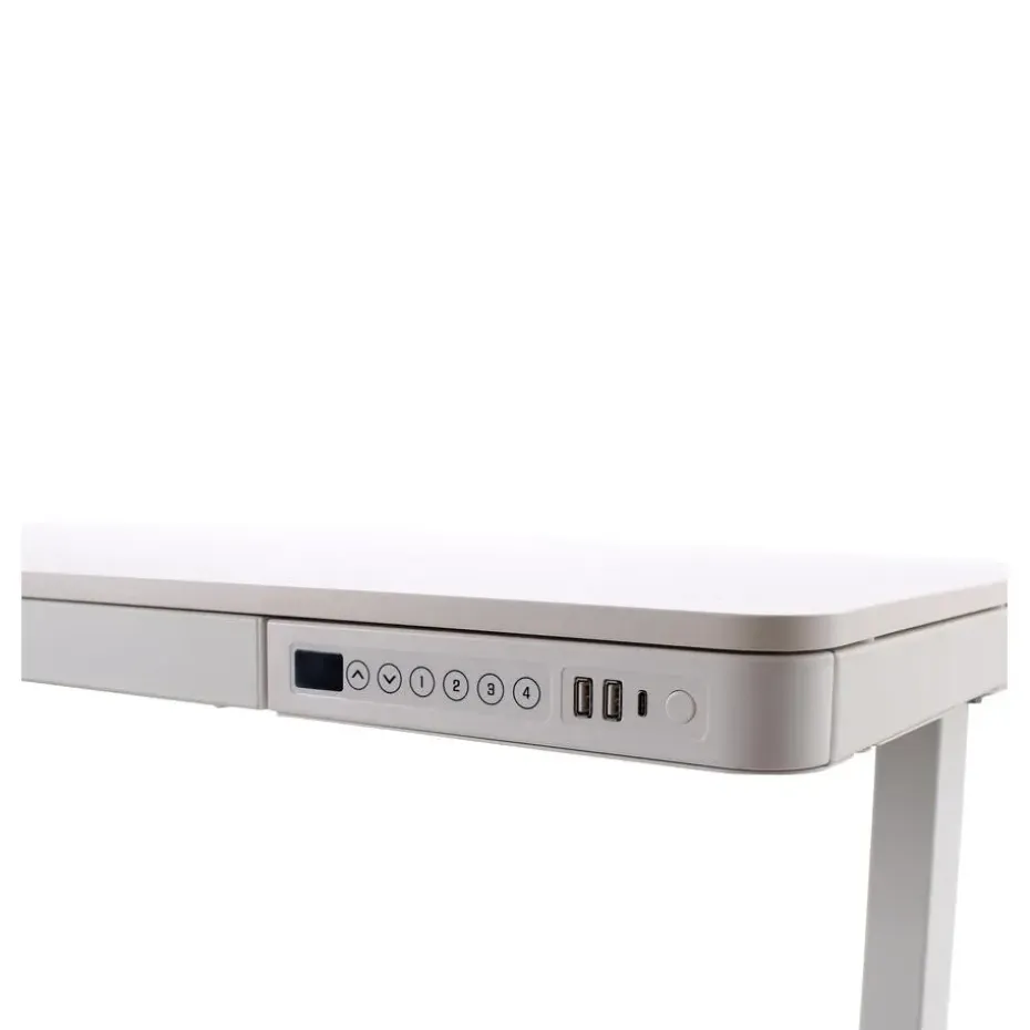 Home Office - Elektrisch verstelbaar zit-sta bureau - Wit - 120 x 60