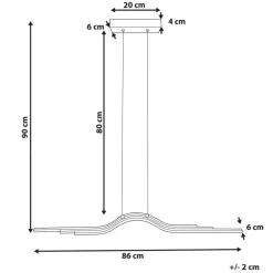 HONGU - Hanglamp LED - Wit - Metaal
